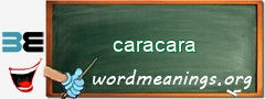 WordMeaning blackboard for caracara